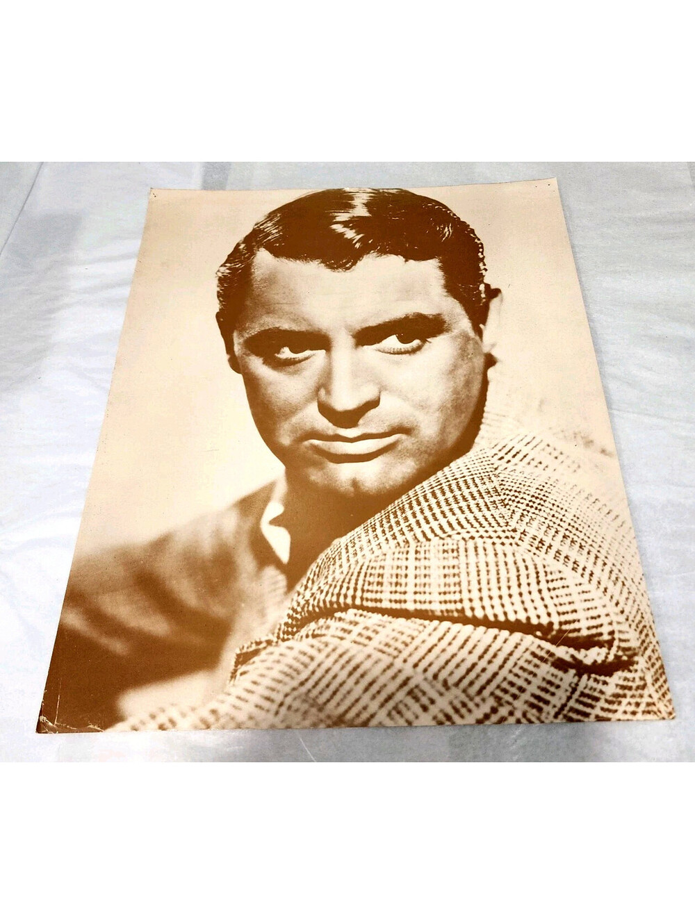 Vintage 1941 Cary Grant 11x14 Studio Portrait Heavy Double Weight Lithograph
